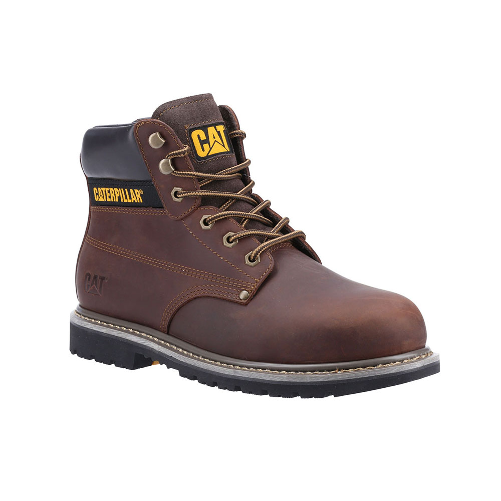 Caterpillar Men's Powerplant Astm Safety Boots Brown CAT-29460